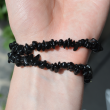 čips zapestnica turmalin, nakit iz črnega turmalina