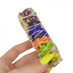 kadilo beli žajbelj s cvetlicami sage good vibes