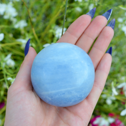 naravni  kristal modri kalcit, kristal za kreativnost