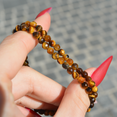 tigrovo oko zapestnica, energijski nakit, poldragi kamni,