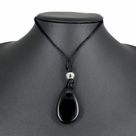 obsidian ogrlica za moč, obsidian ogrlica, ogrlica s kristalom, energetski nakit