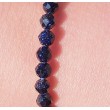 Blue moonstone bracelet 4mm faceted