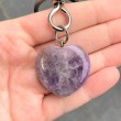 amethyst keychain, amethyst crystal, crystal keychain, crystal shop