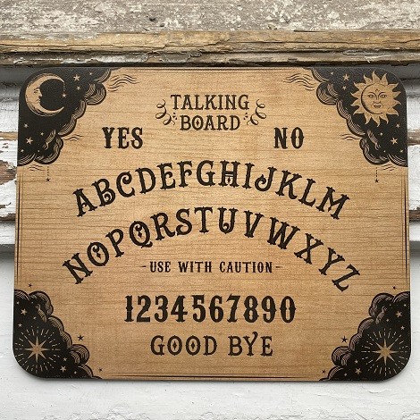 ouija board, spirits, crystal shop