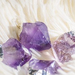amethyst necklace, amethyst crystal, crystal necklace