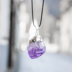amethyst necklace, amethyst crystal, crystal necklace
