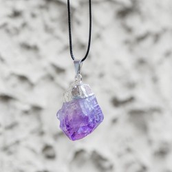 amethyst necklace, amethyst crystal, crystal necklace