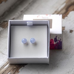 blue chalcedony, blue chalcedony earrings, crystal earrings, crystals for communication