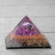 amethyst, orgonite, orgonite pyramid