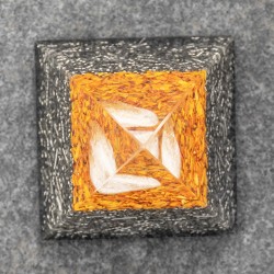 citrine, orgonite, orgonite pyramid