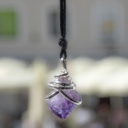 ametist, ametist ogrlica, ametist nakit, ametist ogrlica špica, kristali proti stresu