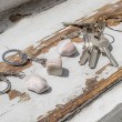 pink Botswana agate, Botswana agate, crystal key ring, protection crystal, grounding crystal
