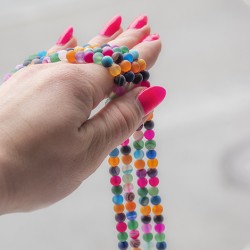 agate, colour agate, agate pearls, crystal pearls