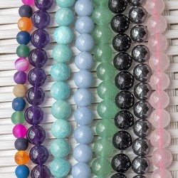 angelite, aneglite crystal, aneglite pearls, crystal pearls