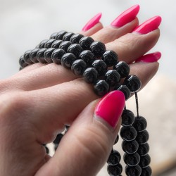 črni turmalin, črni turmalin kristal, črni turmalin perle, kristalne perle, perle iz kristalov