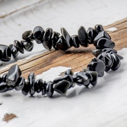 zapestnica črni turmalin turmalin, nakit iz črnega turmalina