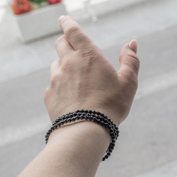 energijska zapestnica za zaščito iz kristala črni turmalin