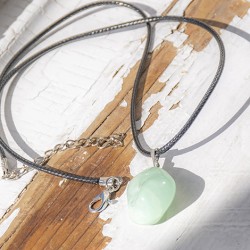 Prehnit kamen kristal crystal ogrlica ideje za darilo kamen brezpogojne ljubezni
