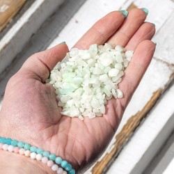 amazonit, amazonit kristal, amazonit drobir, drobni kristali, kristali za komunikacijo, kristali za govor