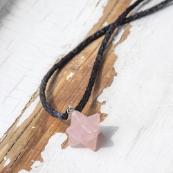 rose quartz, rose quartz necklace, merkaba, merkaba necklace, love crystal, relationship crystal