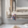 titanium aura, mavrična aura, titanium aura ogrlica, mavrična aura nakit, kristali za zaščito, kristali za prečiščevanje