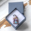 titanium aura, mavrična aura, titanium aura ogrlica, mavrična aura nakit, kristali za zaščito, kristali za prečiščevanje