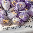 amethyst, amethyst crystal, runes, crystal runes, runes set, Nordic runes, amethyst runes
