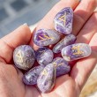 amethyst, amethyst crystal, runes, crystal runes, runes set, Nordic runes, amethyst runes