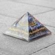 lapis lazuli, black tourmaline, orgonite, orgonite pyramid, cleansing crystals, energy crystals