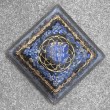 lapis lazuli, black tourmaline, orgonite, orgonite pyramid, cleansing crystals, energy crystals
