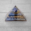 lapis lazuli, black tourmaline, orgonite, orgonite pyramid, cleansing crystals, energy crystals