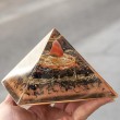 carnelian, citrine, garnet, black tourmaline, orgonite, orgonite pyramid, energy crystals