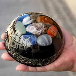 orgonite, orgonite hemisphere, energy crystals, crystals for seven chakras, cleansing crystals