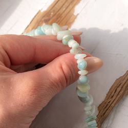 amazonite, amazonite necklace, throat chakra, communication crystals