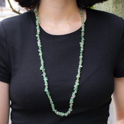 green aventurine, green aventurine crystal, green aventurine necklace, crystal necklce, crystals for luck