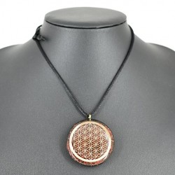 red tiger's eye, black tourmaline, orgonite, orgonite necklace, orgonite jewelry, strength crystal