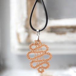 lace, lace necklace, lace jewelry, Slovenian lace