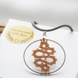 lace, lace necklace, lace jewelry, bobbin lace, Slovenian lace