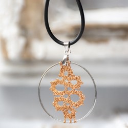 lace, lace necklace, lace jewelry, bobbin lace, Slovenian lace