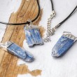 blue kyanite, kyanite, blue kyanite crystal, blue kyanite necklace, communication crystal