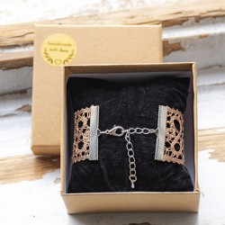 lace, lace bracelet, Slovenian lace, colourful lace,lace jewellery