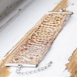 lace, lace bracelet, Slovenian lace, colourful lace,lace jewellery