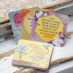 afirmacijske karte, louise Hay odpuščanje darilo darilo prijateljici