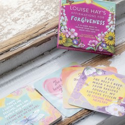 afirmacijske karte, louise Hay odpuščanje darilo darilo prijateljici