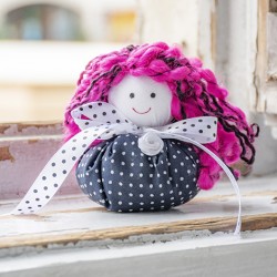 punčka s sivko, pupika s sivko, izdelek iz blaga s sivko