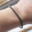HEMATITE man's bracelet 4 mm