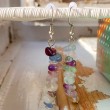 fluorite, fluorite crystal, fluorite earrings, dangling earrings, crystal earrings, energy earrings