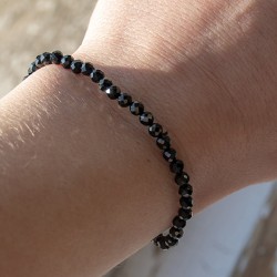spinel,črni spinel, spinel nakit, spinel zapestnica, zaščitni kristal, energijski nakit