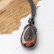 mahagoni obsidian, mahagoni obsidian kristal, mahagoni obsidian ogrlica, nakit s kristali, ogrlica s kristali
