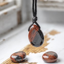 mahagoni obsidian, mahagoni obsidian kristal, mahagoni obsidian ogrlica, nakit s kristali, ogrlica s kristali